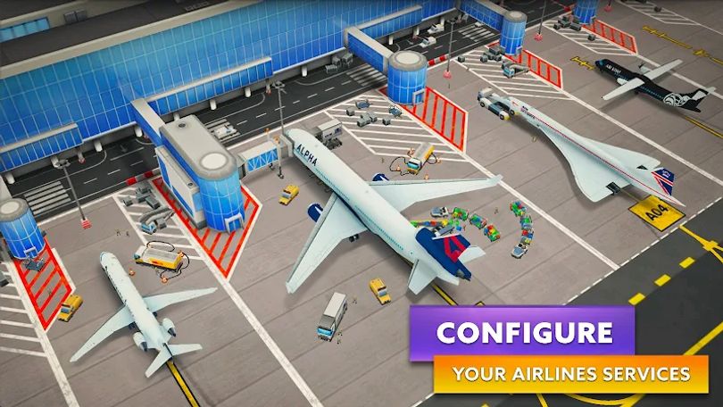 Hình ảnh Airport Simulator Tycoon MOD Mua Sắm Miễn Phí